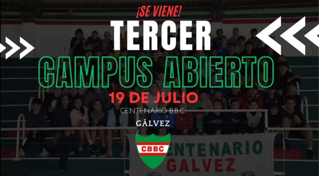Lee más sobre el artículo CENTENARIO LANZA SU 3º CAMPUS DE BÁSQUET: figuras nacionales, formación y deporte para toda la región