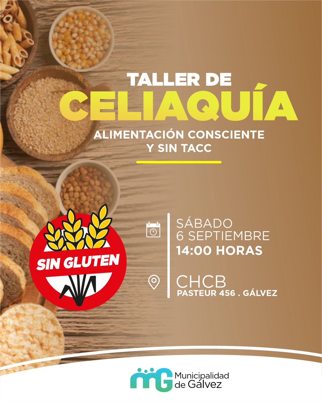 En este momento estás viendo Charla sobre celiaquía y alimentación consciente en Gálvez