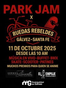 GÁLVEZ VIBRA CON “RUEDAS REBELDES”: EL PRIMER ENCUENTRO DE DEPORTES EXTREMOS EN LA CIUDAD