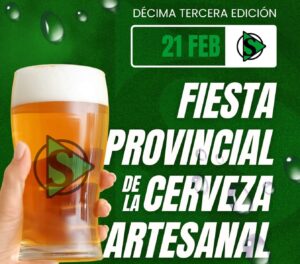 Fiesta Provincial de la Cerveza Artesanal  este 21 de  en CDJN