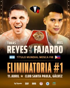 Gálvez se prepara para una velada histórica: Tobías Reyes, a un paso del sueño mundialista