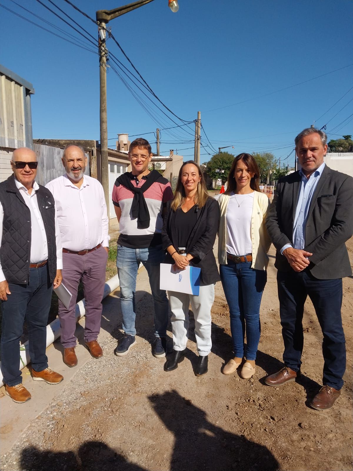 Gálvez: Aguas ejecuta una importante obra de renovación cloacal en calle Urquiza