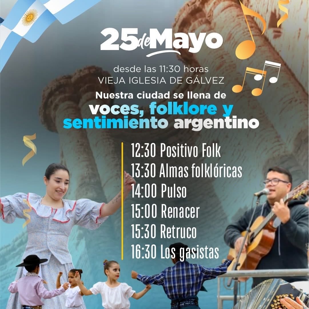 Se presentó la celebración del 25 de Mayo con una gran jornada patria en Gálvez