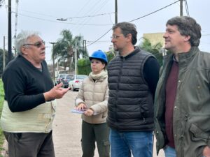 Con fondos propios, avanza la obra de puesta en valor del paseo La Entrefina