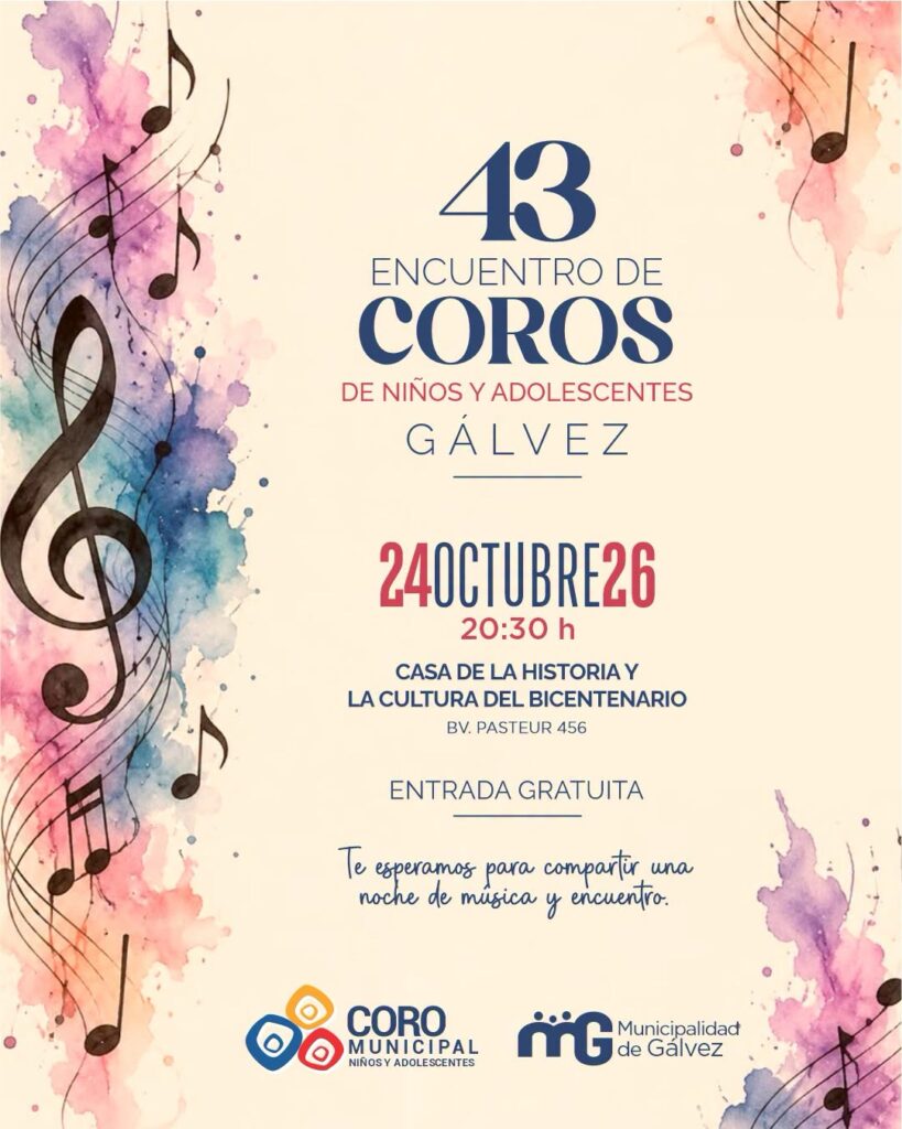 Lee más sobre el artículo Gálvez se prepara para el 43.º Encuentro de Coros de Niños y Adolescentes